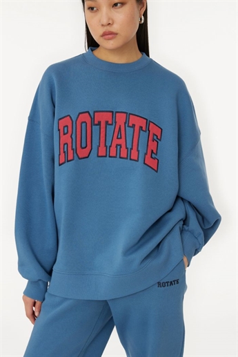 Rotate, Heavy sweat crewneck, Blue Horizon